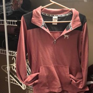 PINK by Victoria’s Secret. Dark pink quarter zip